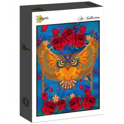 Owl & Roses