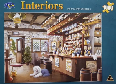 Old Pub with Sheepdog