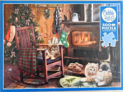 Kittens by the Stove
