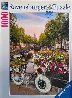Bicycle and Flowers in Amsterdam