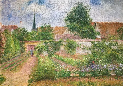 Vegetable Garden Overcast Morning,Eragny