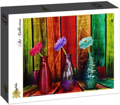 Flowered and Colorful Vases