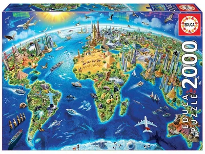 World Landmarks Globe