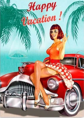 Summer Holiday Pin-up Girl