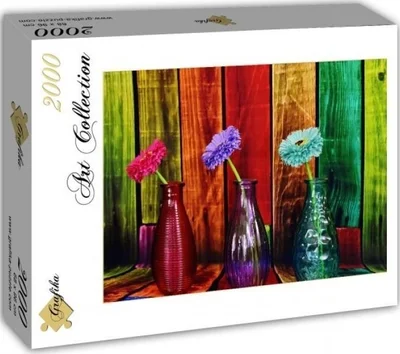 Flowered and Colorful Vases