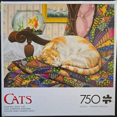 Sleeping Quilt Cat