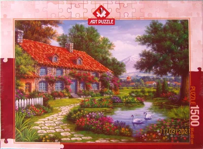 Garden with Swans