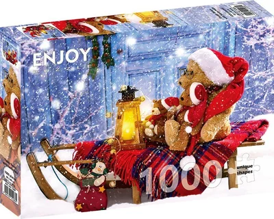 Teddy Bears with Santa Hats