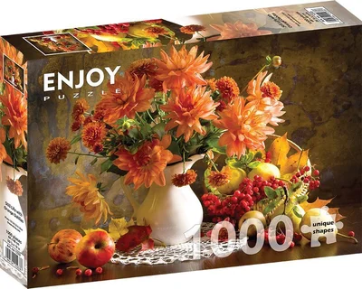 Still Life with Orange Dahlias