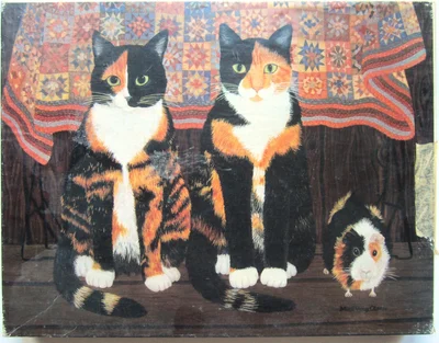 Calico Cats and Friend