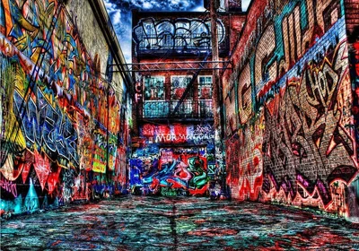 Surreal Graffiti Alley