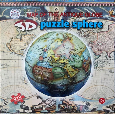 Map of the Antique Globe 3d Puzzle Sphere