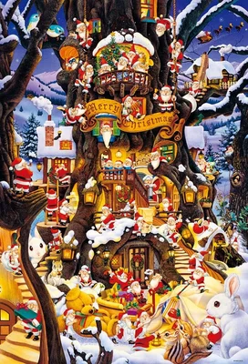 Le Père Noël Et Les Lutins : Magie De Noël