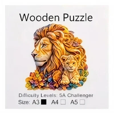 Wooden Puzzle lion