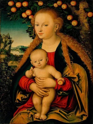 The Virgin and Child Under an Apple Tree
