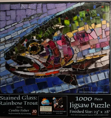Stained glass: Rainbow trout