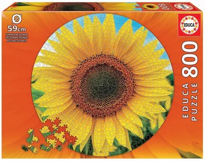 Sunflower Round Puzzle