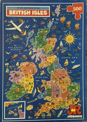 Picture Map Puzzle of the British Isles