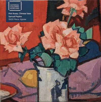 Pink Roses, Chinese Vase