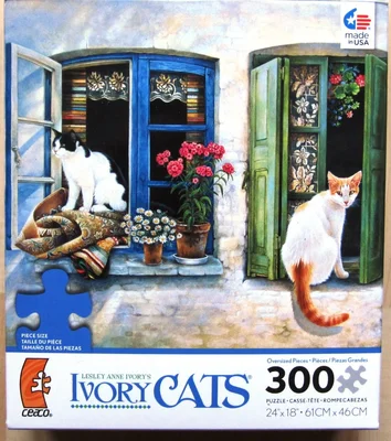 Gemma and Blossom - 2 cats in 2 windows