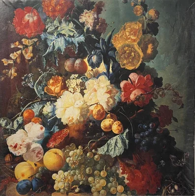 Still Life With Fruit And Flowers