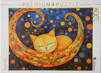 Cat in the Style of Gustav Klimt