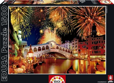 Rompecabezas Fiesta en el Puente Rialto Venecia