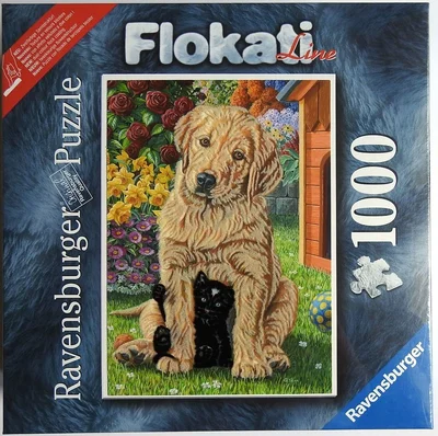 Golden Retriever mit Kätzchen