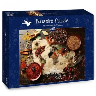 World Map in Spices