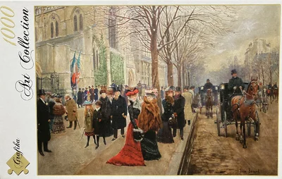 After the Service at the Church of Holy Trinity, 1900 (Après l'Office à l'Eglise de la Sainte-Trinité)