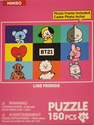 Bt21 Collection Photo Frame Puzzle