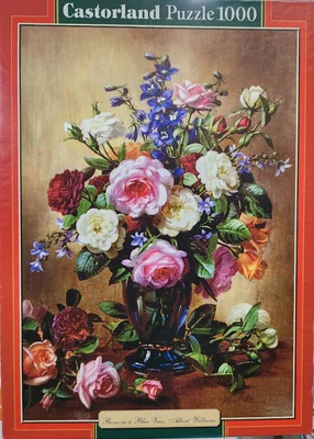 Roses in a Blue Vase, Albert Williams