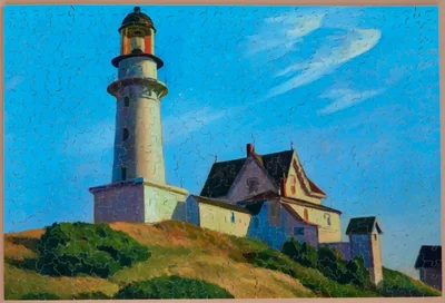 Lighthouse at Two Lights (Le pharm à Two Lights)