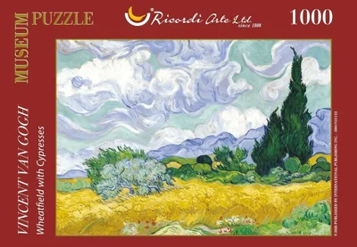 Wheatfield with Cypresses