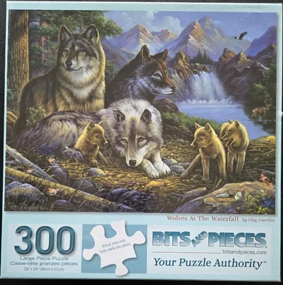 Wolves at the Waterfall