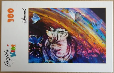 Cat and Butterflies