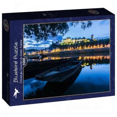 Chinon au Coucher du Soleil, France