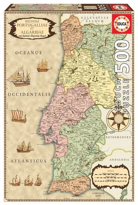 Historical map of Portugal