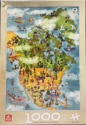 Cartoon Map America