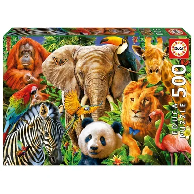 Wild Animal Collage