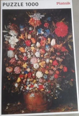 Flowers in a Wooden Vessel