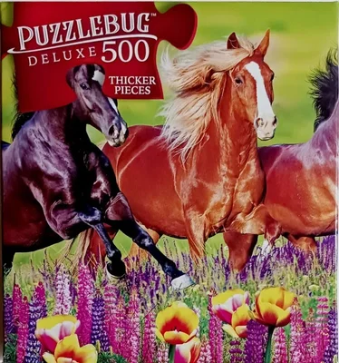 Horses Galloping through the Meadow