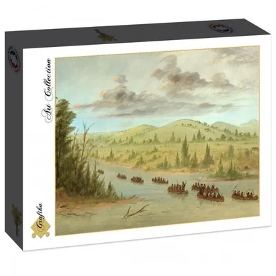 La Salle's Party Entering the Mississippi in Canoes, 1682