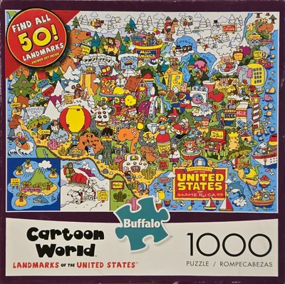 Cartoon World Landmarks of the United States