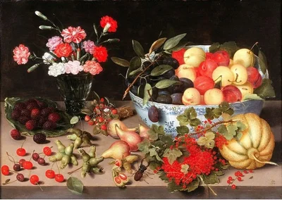 Still Life with Fruit and Flowers