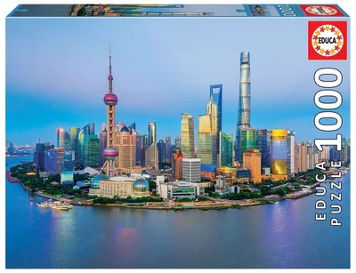 Shanghai Skyline at Sunset