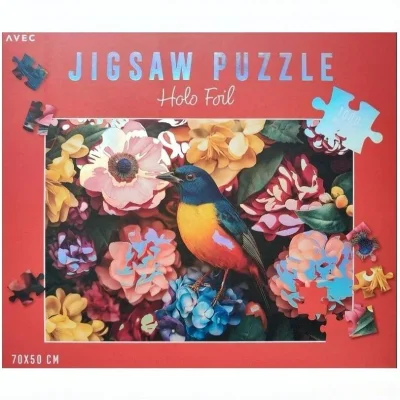 Oiseau et fleurs