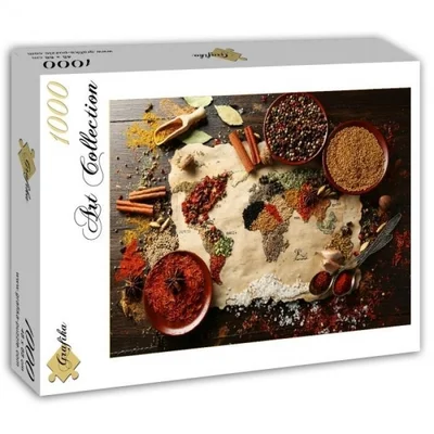 World Map in Spices