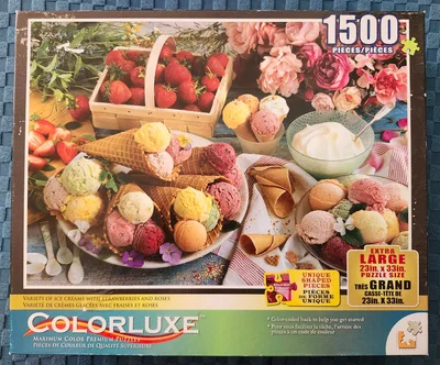 Variety of Ice Creams With Strawberries and Roses