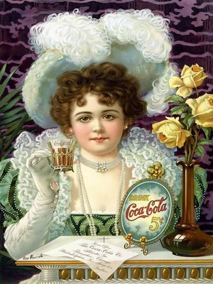 Coca-Cola Vintage Little Girl Ad